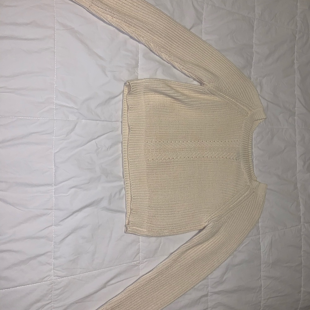 Cream knit sweater